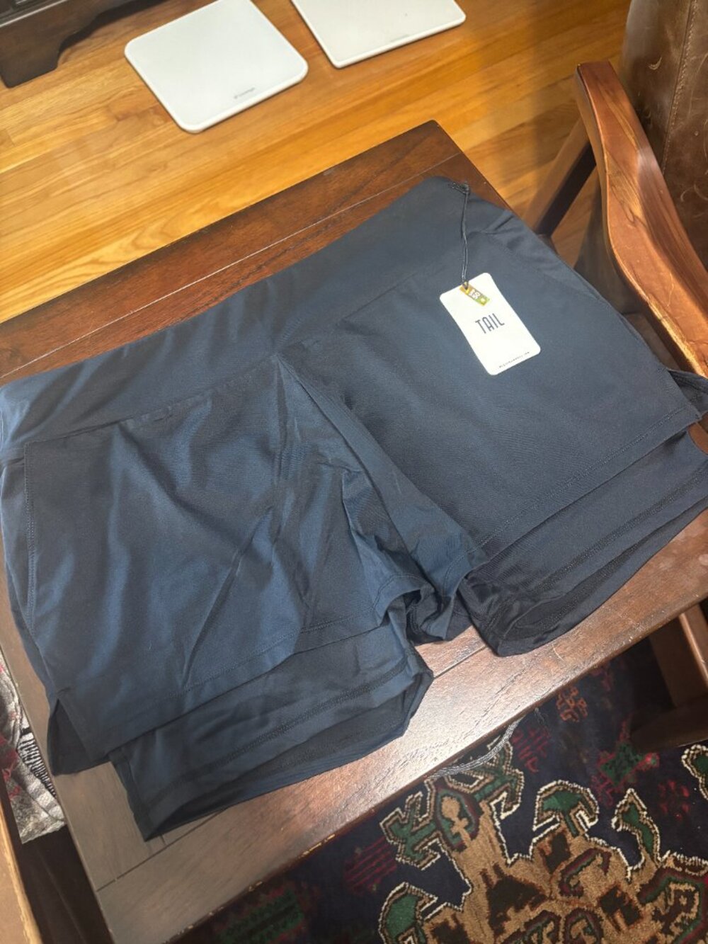 Tail Tennis/Pickleball Short Lulie 4" Short - Onyx Black - Size XL - Retail $89